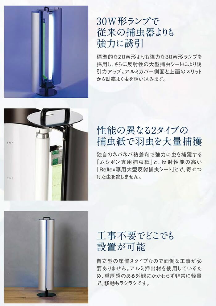 Amazon.co.jp: ベンハー 粘着式捕虫器 Reflex-LED(リフレクス